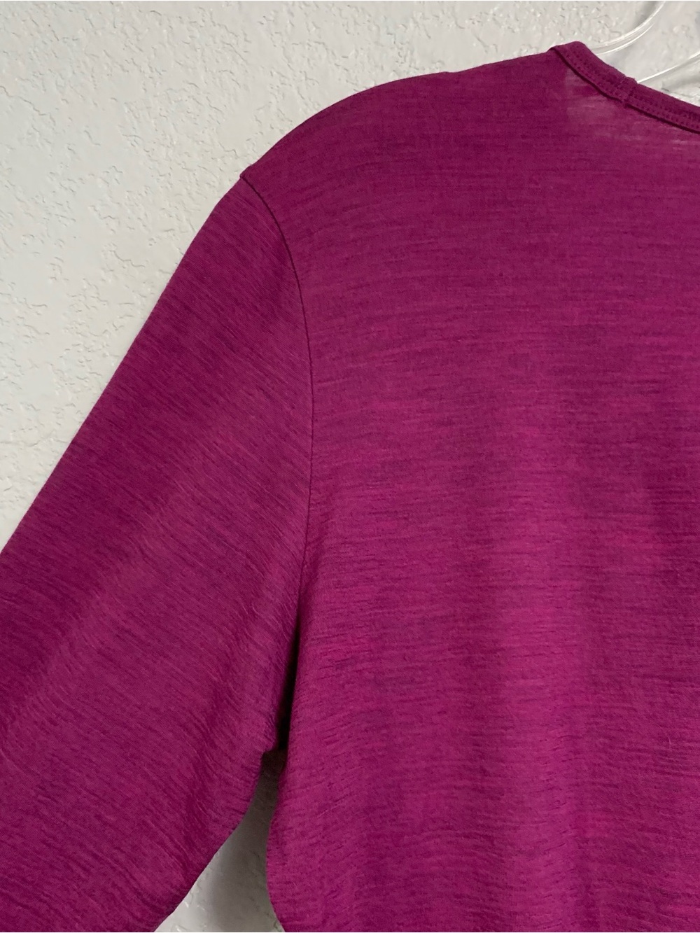 Segments Tee Top Womens M Merino Wool Base Layer Print Long Sleeve Crew Magenta - Picture 10 of 16